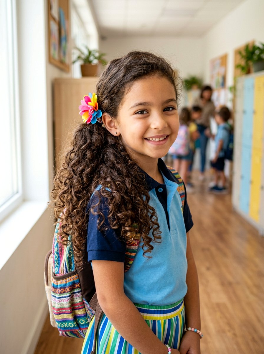 20 Adorable Kids Curly Ponytail Hairstyles to Try Right Now