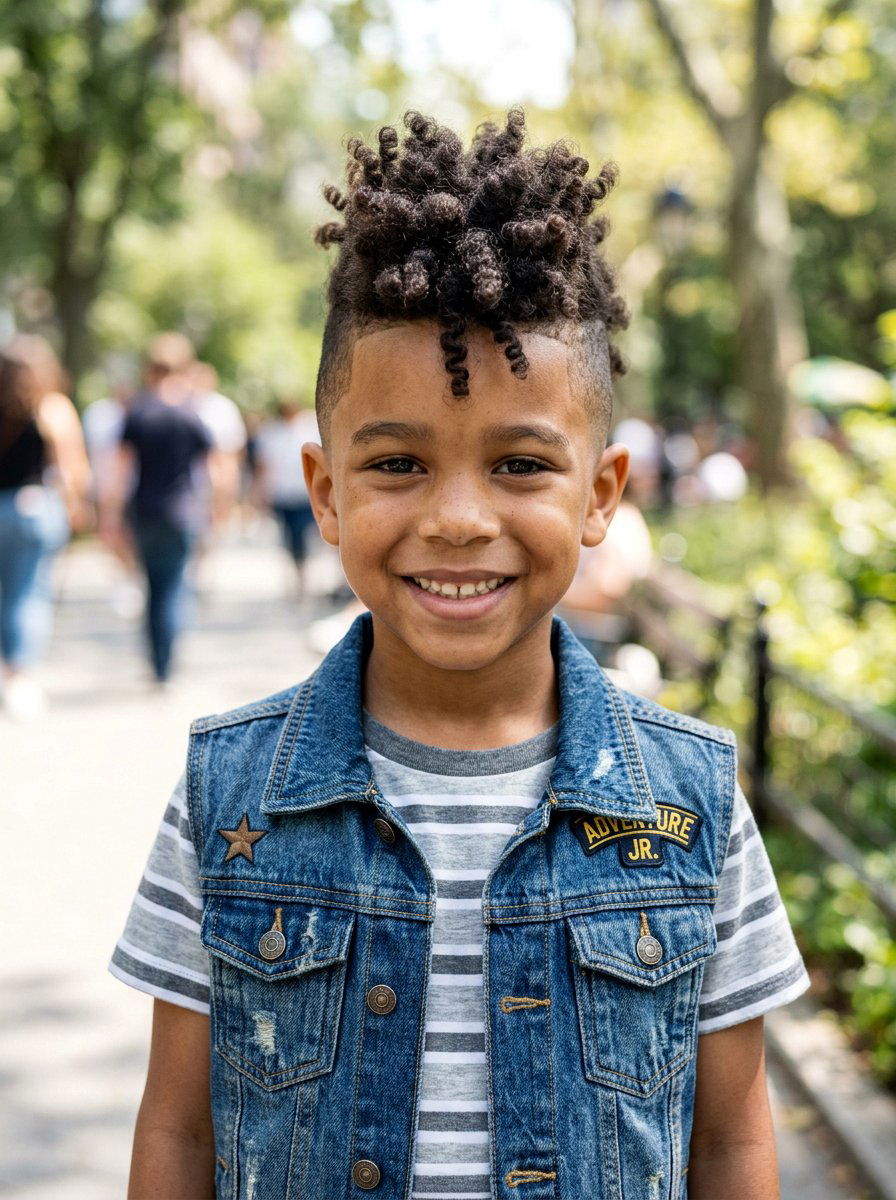 Kids Frohawk - 20 quick natural hairstyles for kids - 20 quick natural hairstyles for kids