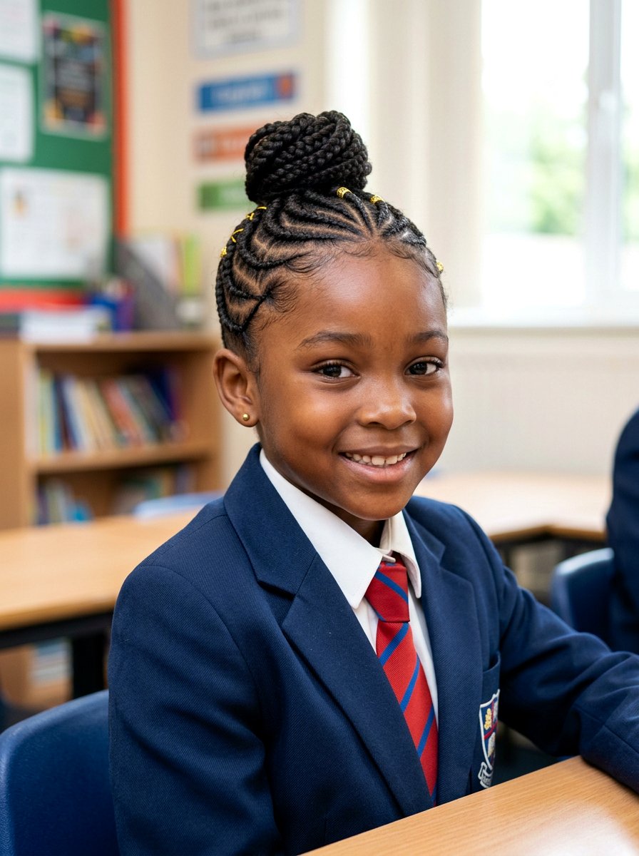 Kids Fulani Braids With Buns - 20 kids fulani braids styles - 20 kids fulani braids styles