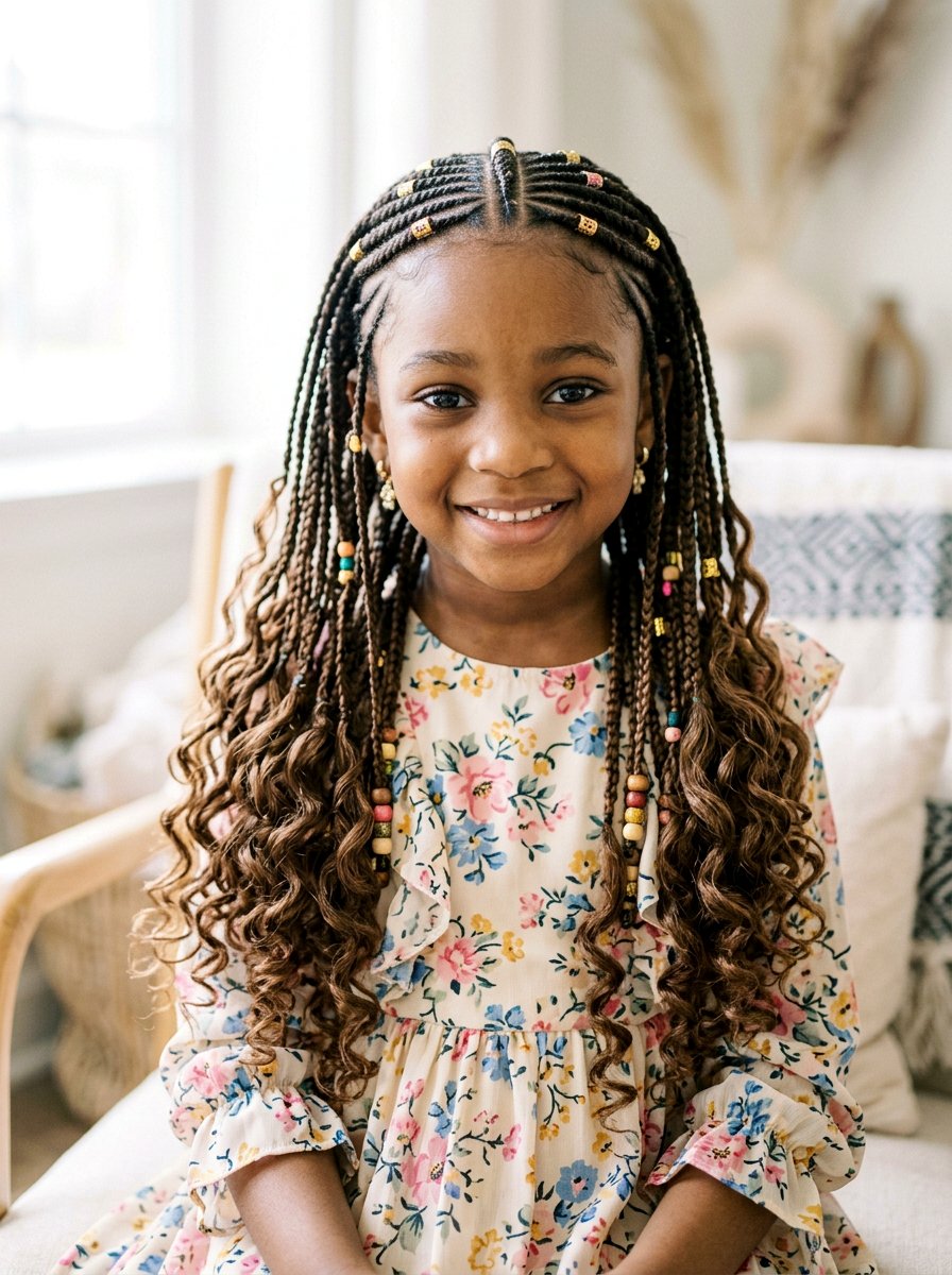 Kids Fulani Braids With Curls - 20 kids fulani braids styles - 20 kids fulani braids styles