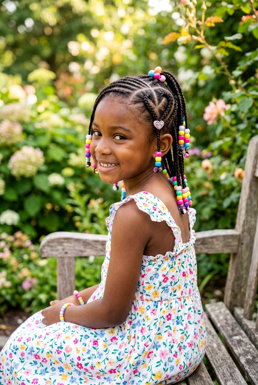 Kids Heart Part Braids - 20 heart part braids styles - 20 heart part braids styles