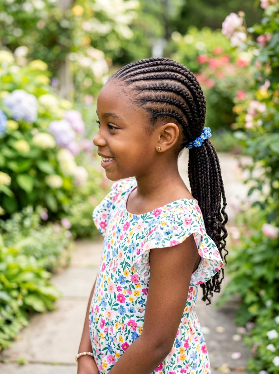 Kids Low Cornrow Ponytail - 20 kids cornrow ponytail styles - 20 kids cornrow ponytail styles