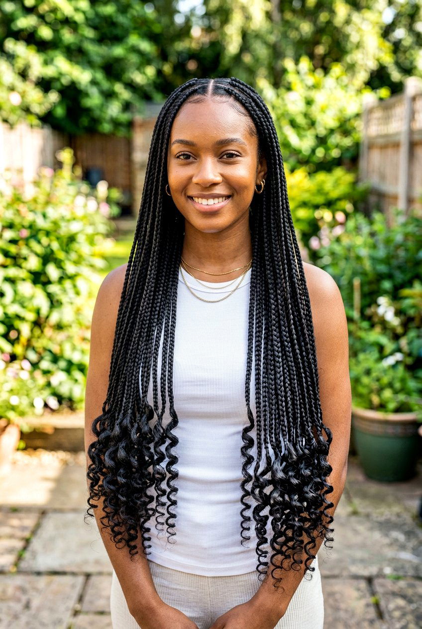 Knotless Box Braids - 20 braided hairstyle for humid weather - 20 braided hairstyle for humid weather