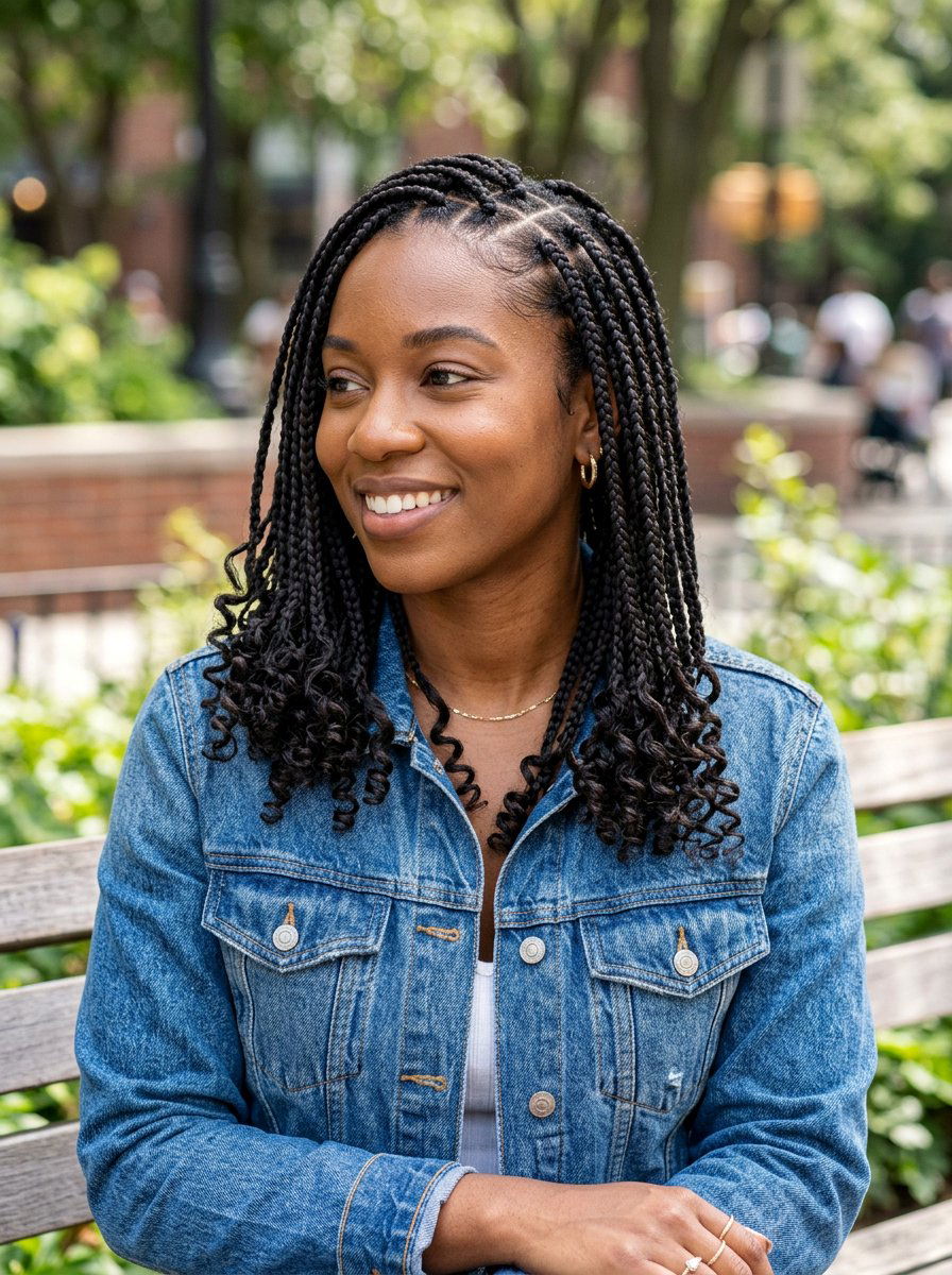 Knotless Box Braids - 20 humidity proof braid hairstyle - 20 humidity proof braid hairstyle