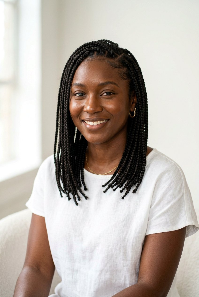 Knotless Box Braids - 20 low tension protective hairstyles - 20 low tension protective hairstyles