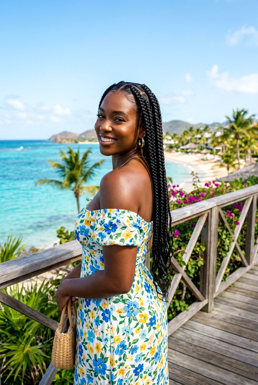 Knotless Box Braids - 20 vacation protective braids - 20 vacation protective braids