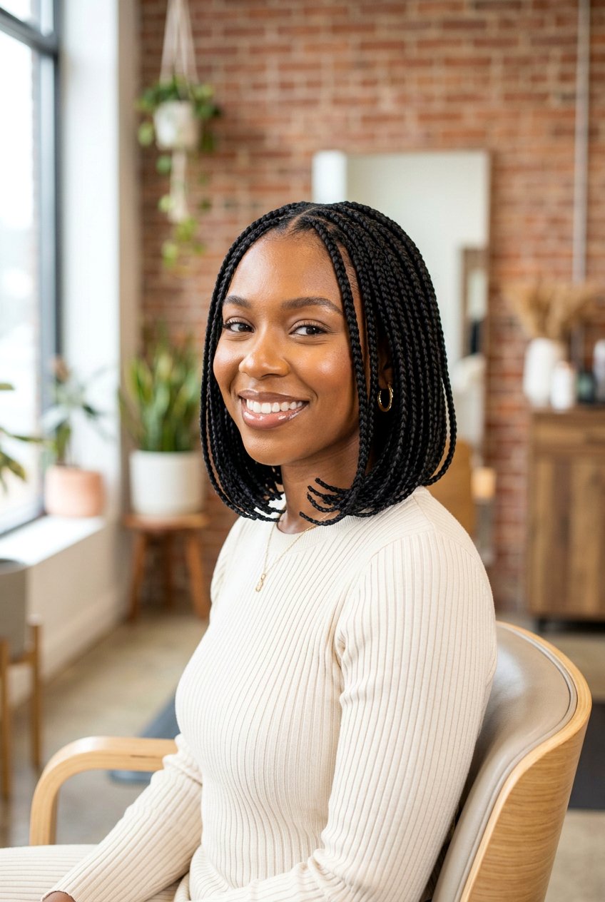 Knotless Braids Bob - 20 knotless braids hairstyles - 20 knotless braids hairstyles