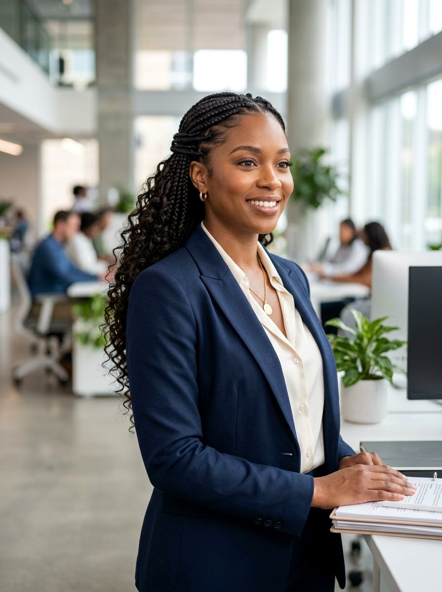 Knotless Braids With Human Hair Curls - 20 knotless braids with curls - 20 knotless braids with curls