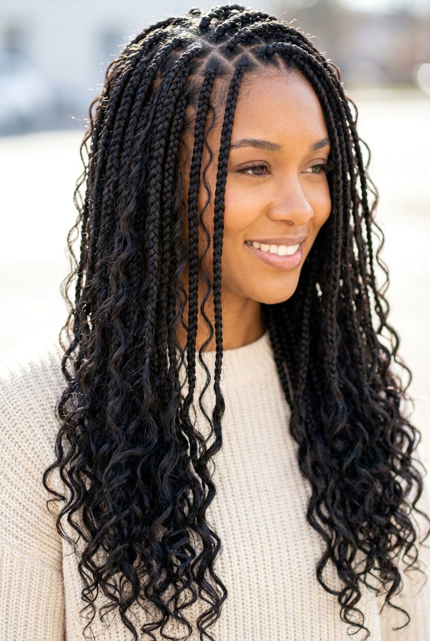 Knotless Goddess Braids - 20 goddess braids hairstyles - 20 goddess braids hairstyles