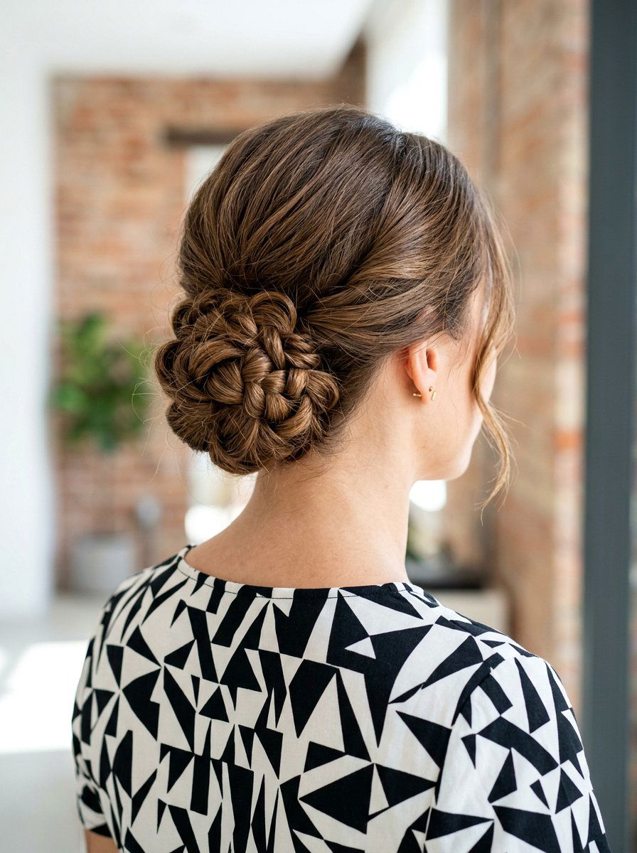 Knotted Low Bun - 20 classy low bun hairstyle ideas - 20 classy low bun hairstyle ideas