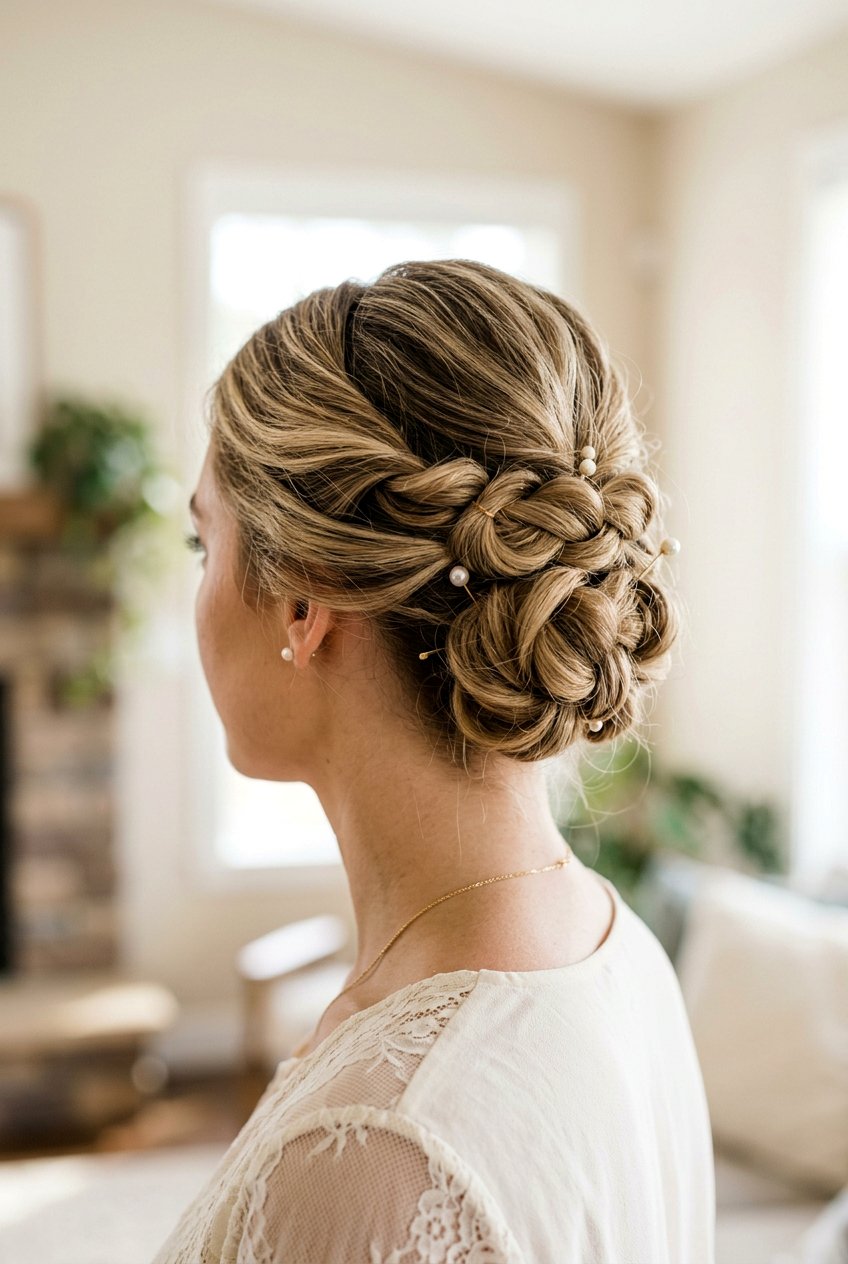 Knotted Updo - 20 wedding updo hairstyles - 20 wedding updo hairstyles