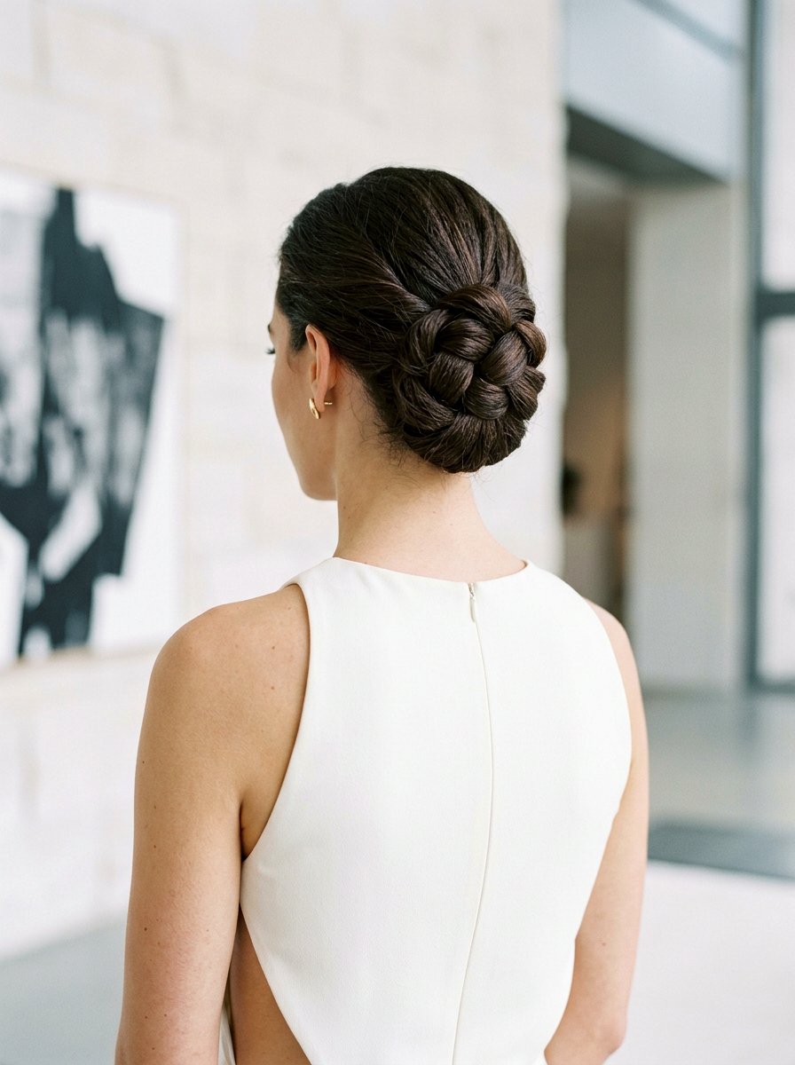 Knotted Updo - 20 wedding hairstyles for courthouse ceremony - 20 wedding hairstyles for courthouse ceremony