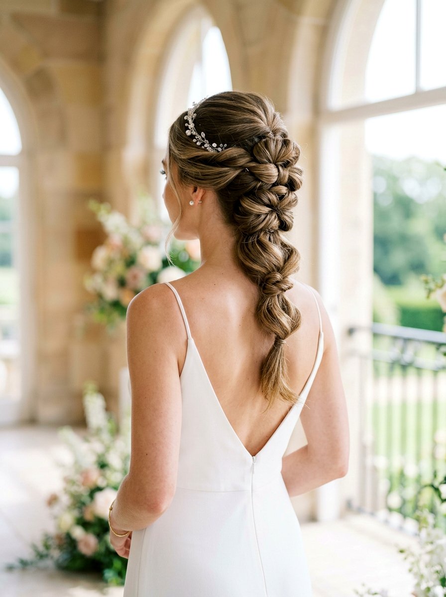 Knotted Updo Bridal Hairstyle For Long Hair - 20 romantic bridal hairstyle for long hair - 20 romantic bridal hairstyle for long hair
