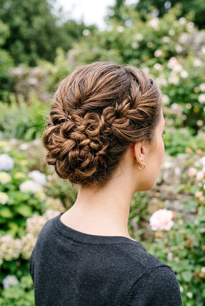 Knotted updo - 20 easy updo hairstyles - 20 easy updo hairstyles