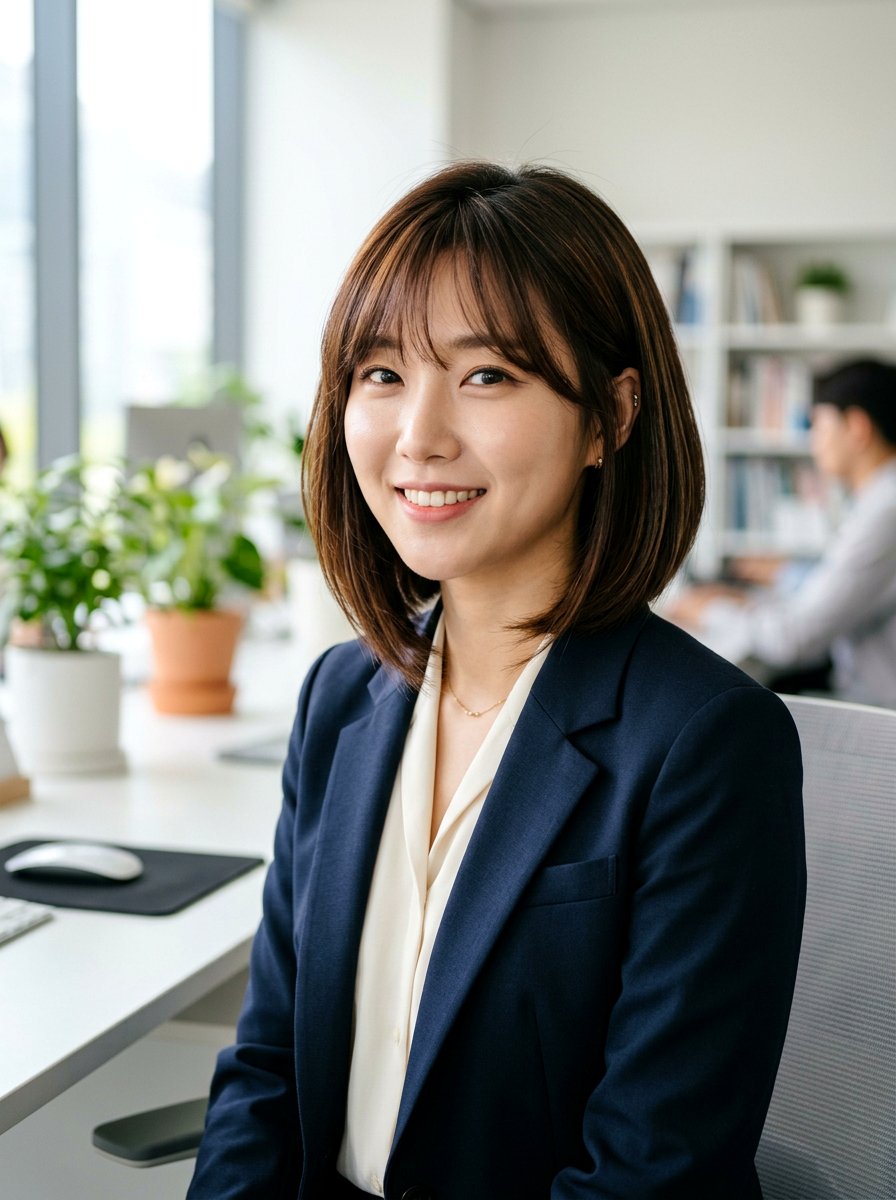 Korean A Line Bob With Side Fringe - 20 korean layered bob with fringe - 20 korean layered bob with fringe