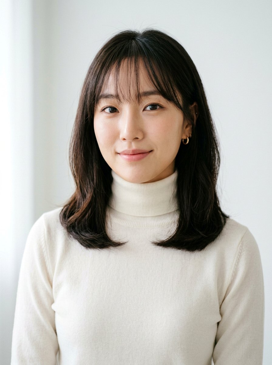 Korean Airy Bangs With Medium Blunt Cut - 20 korean airy bangs with medium hair - 20 korean airy bangs with medium hair