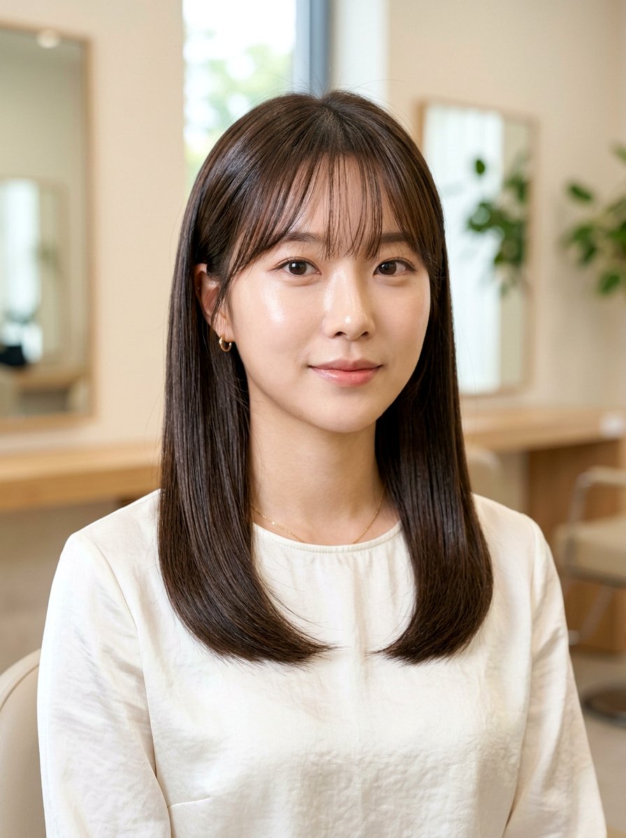 Korean Airy Bangs With Medium Glass Hair - 20 korean airy bangs with medium hair - 20 korean airy bangs with medium hair