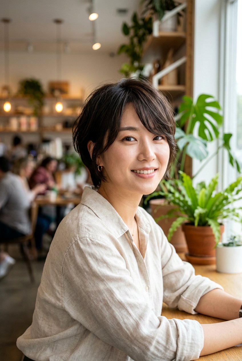 Korean Bixie Haircut With Side Bangs - 20 korean bixie haircut - 20 korean bixie haircut