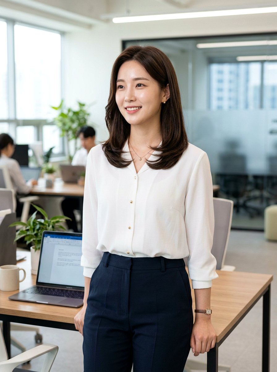 Korean C Curl Perm For Office Wear - 20 korean c curl perm - 20 korean c curl perm