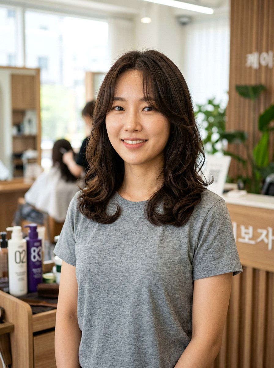 Korean C Curl Perm Low Maintenance Cut - 20 korean c curl perm - 20 korean c curl perm