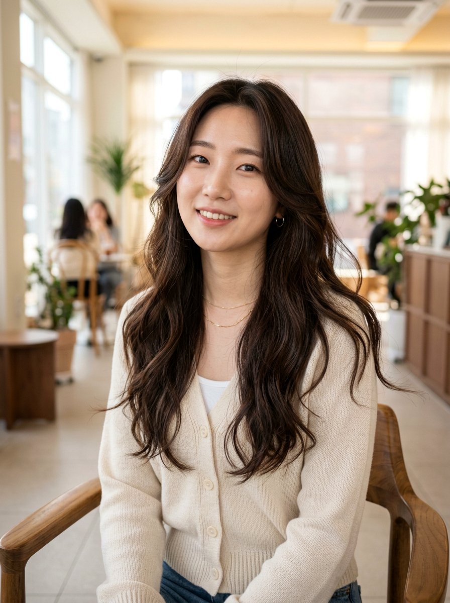 Korean Hush Wave Perm For Long Hair - 20 korean wave perm for long hair - 20 korean wave perm for long hair