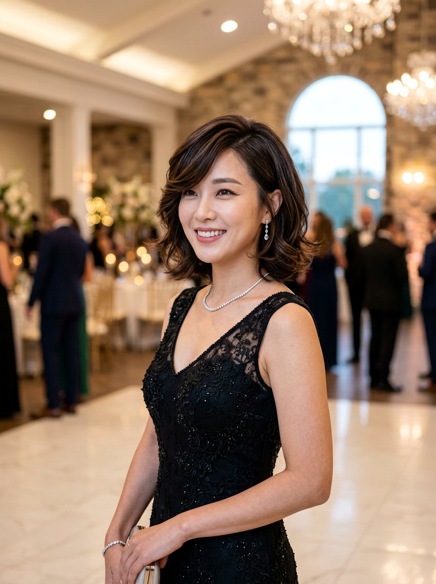 Korean Layered Bob With Side Parted Fringe - 20 korean layered bob with fringe - 20 korean layered bob with fringe