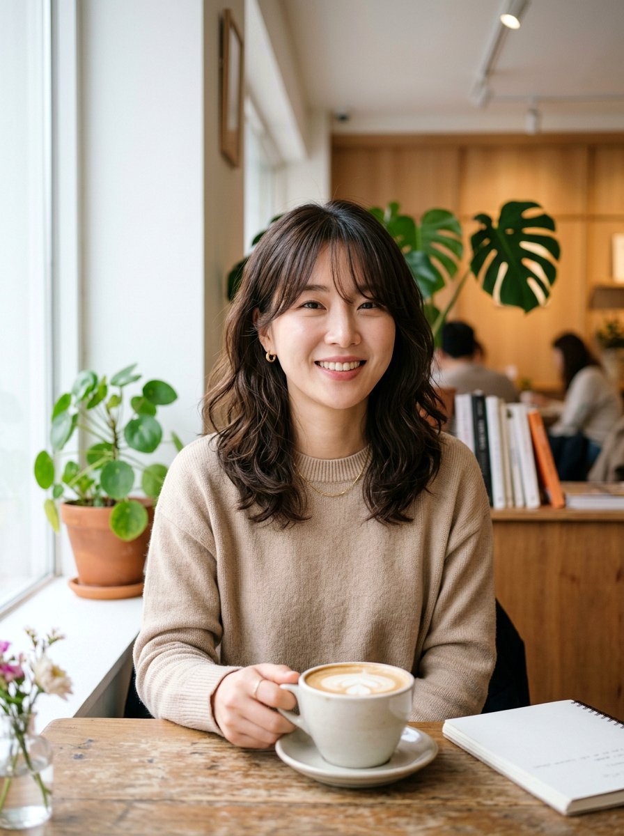 Korean Lob With Curtain Bangs - 20 korean layered bob with fringe - 20 korean layered bob with fringe