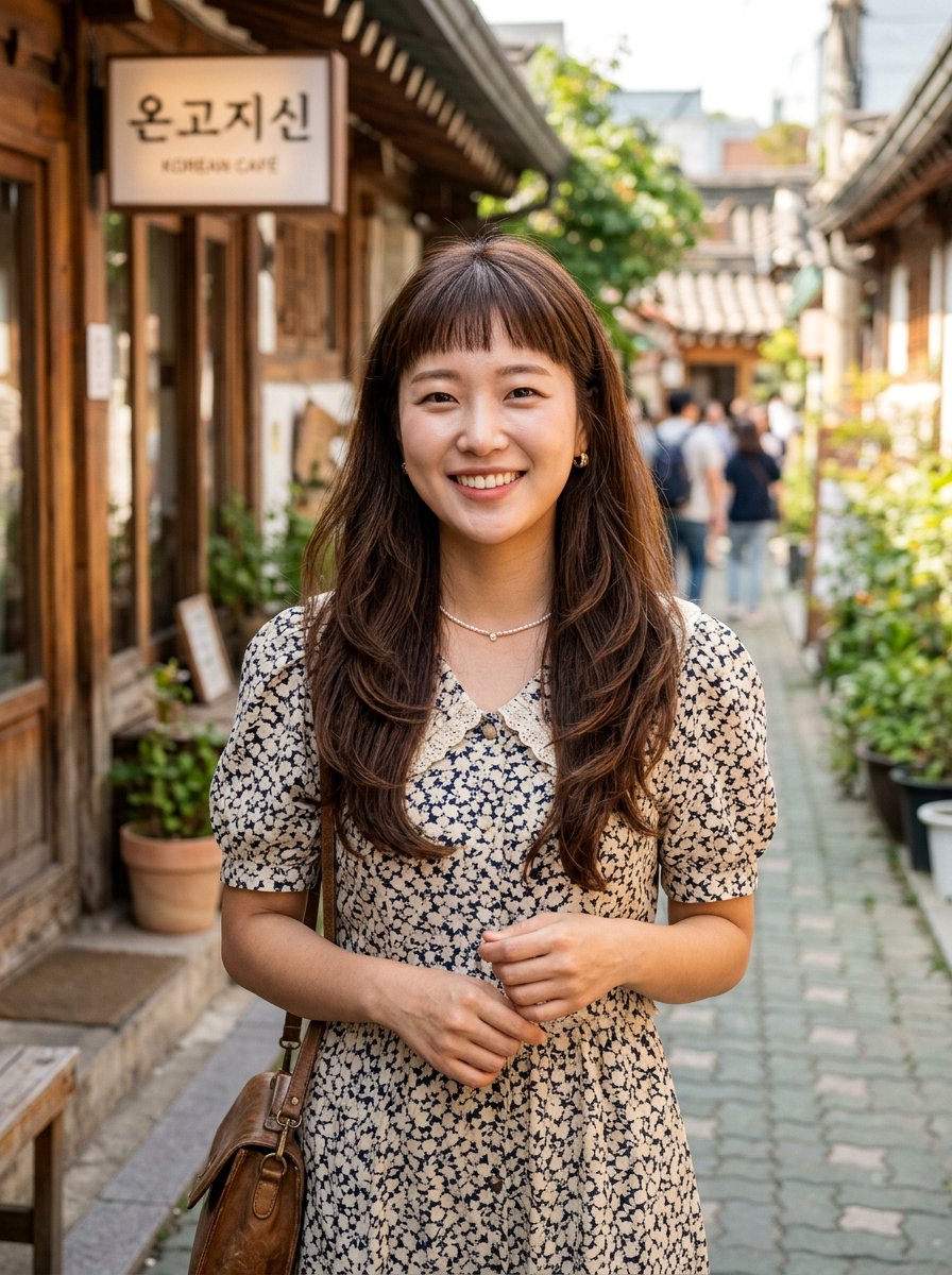 Korean Long Layers With Baby Bangs - 20 korean long layers with bangs - 20 korean long layers with bangs