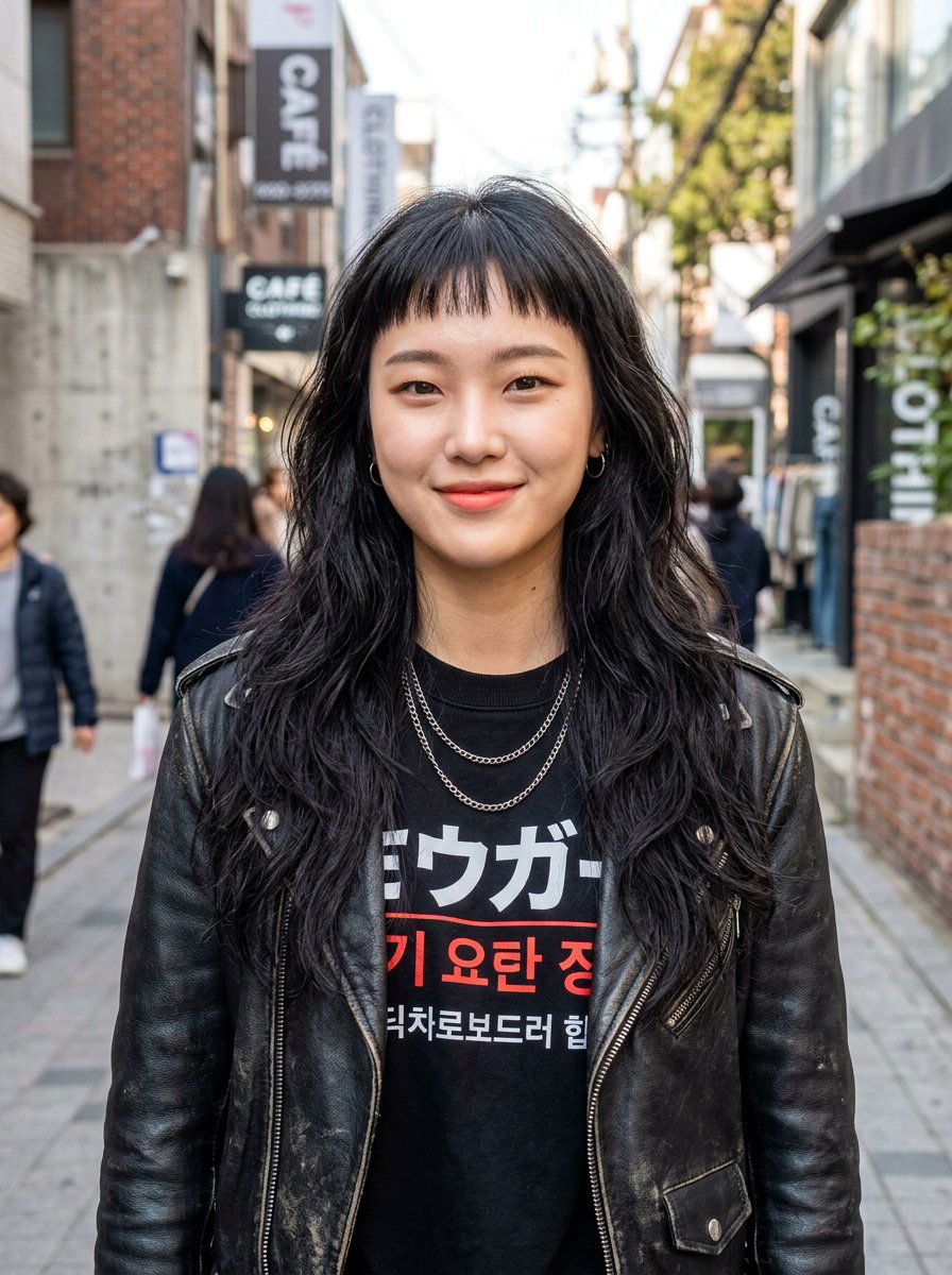 Korean Long Layers With Micro Bangs - 20 korean long layers with bangs - 20 korean long layers with bangs