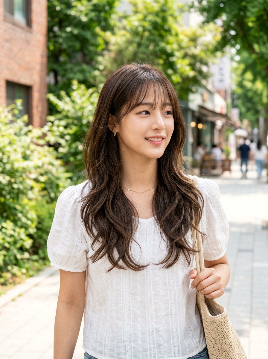 Korean Long Layers With Wispy Bangs - 20 korean long layers with bangs - 20 korean long layers with bangs