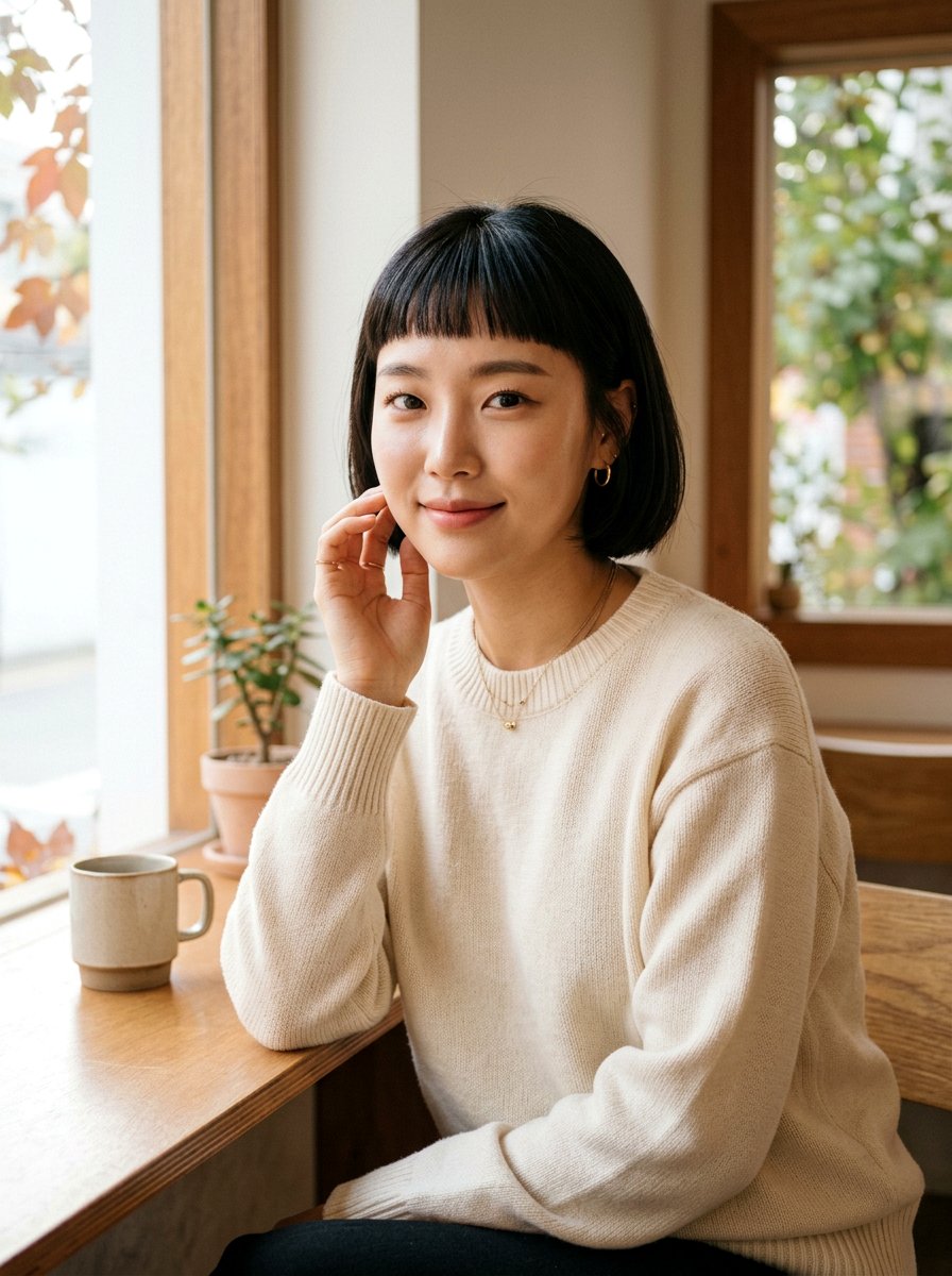 Korean Micro Bang Haircut - 20 korean haircut ideas for women - 20 korean haircut ideas for women