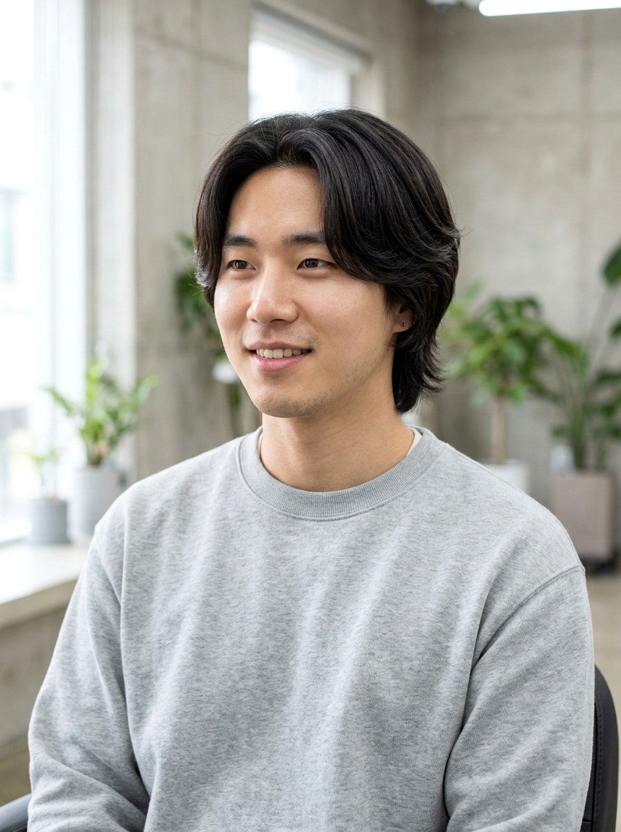 Korean Middle Part Haircut Medium Length - 20 korean men middle part haircut - 20 korean men middle part haircut