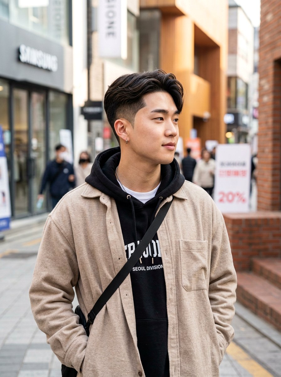 Korean Middle Part Haircut With Fade - 20 korean men middle part haircut - 20 korean men middle part haircut