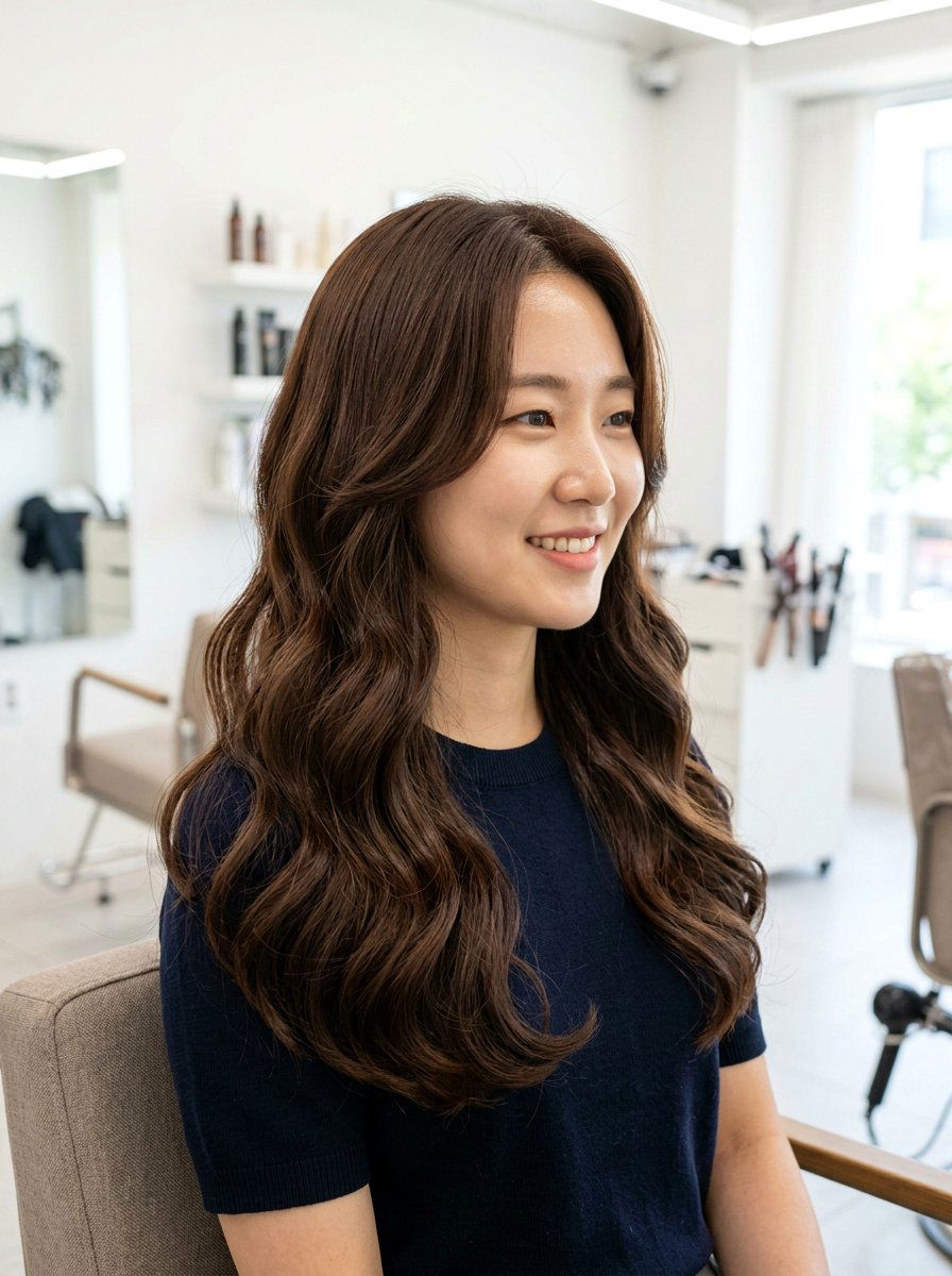 Korean S Curl Wave Perm For Long Hair - 20 korean wave perm for long hair - 20 korean wave perm for long hair