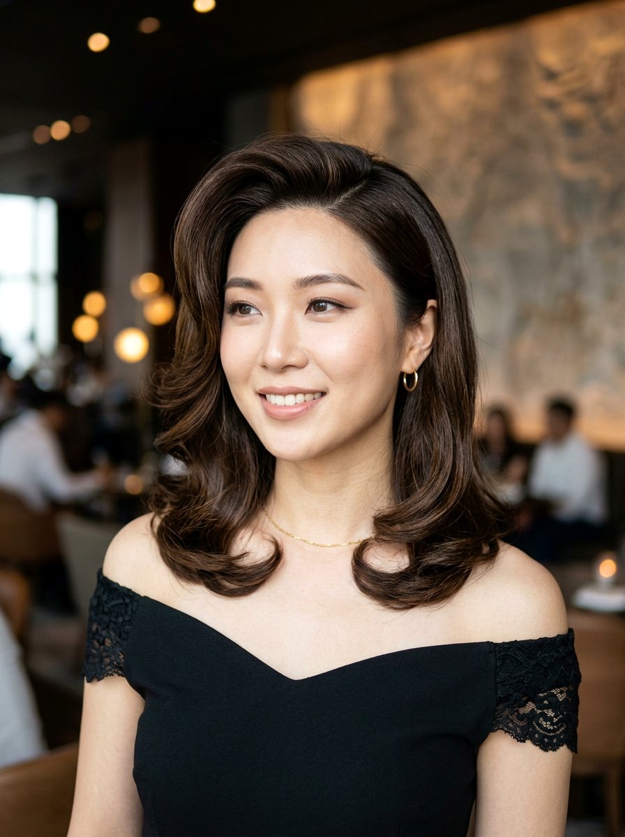 Korean shoulder length c cut deep side part - 20 korean shoulder length c cut haircut - 20 korean shoulder length c cut haircut