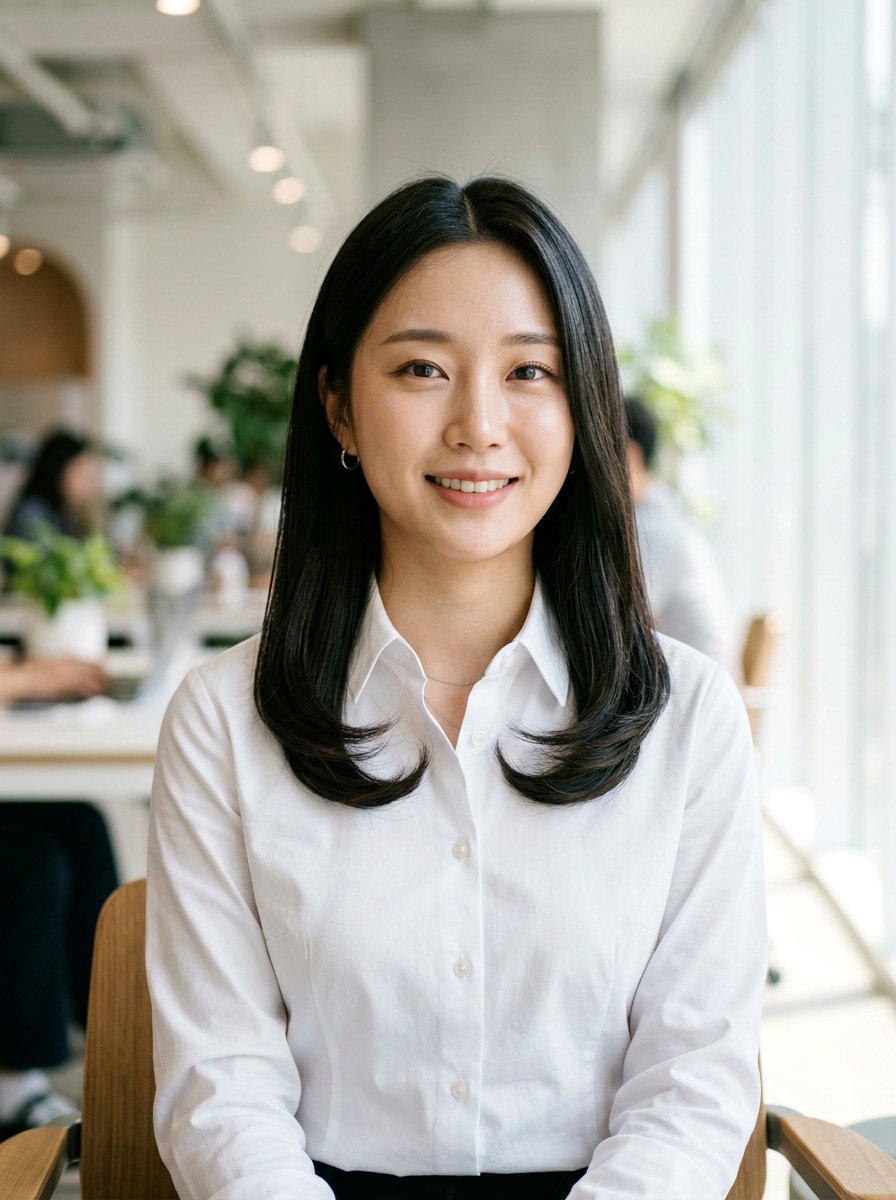 Korean shoulder length c cut middle part - 20 korean shoulder length c cut haircut - 20 korean shoulder length c cut haircut