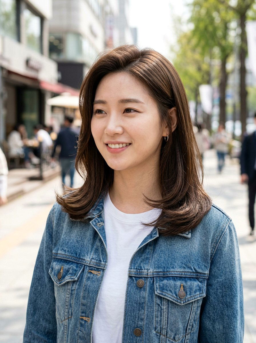 Korean shoulder length c cut side part - 20 korean shoulder length c cut haircut - 20 korean shoulder length c cut haircut