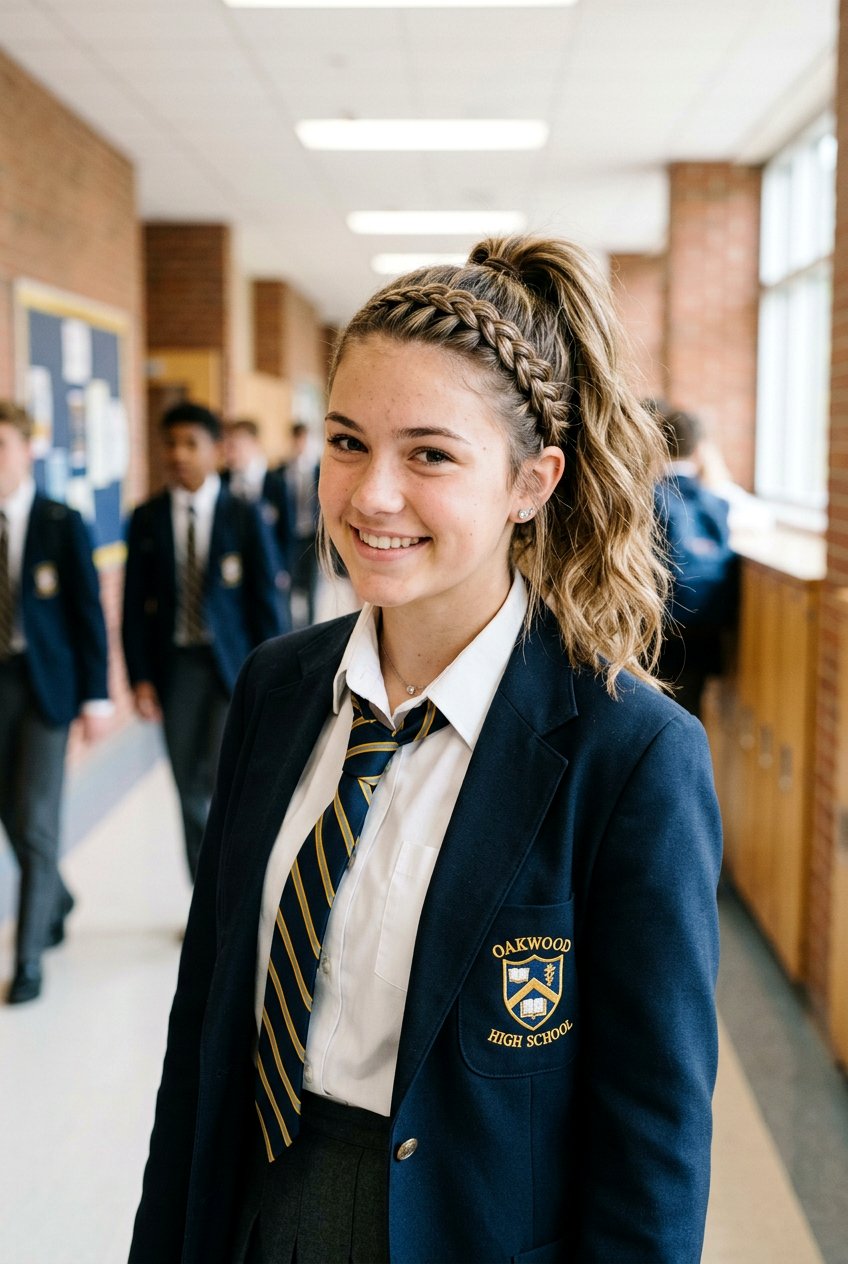 Lace Braid High Ponytail - 20 back to school braided ponytail - 20 back to school braided ponytail