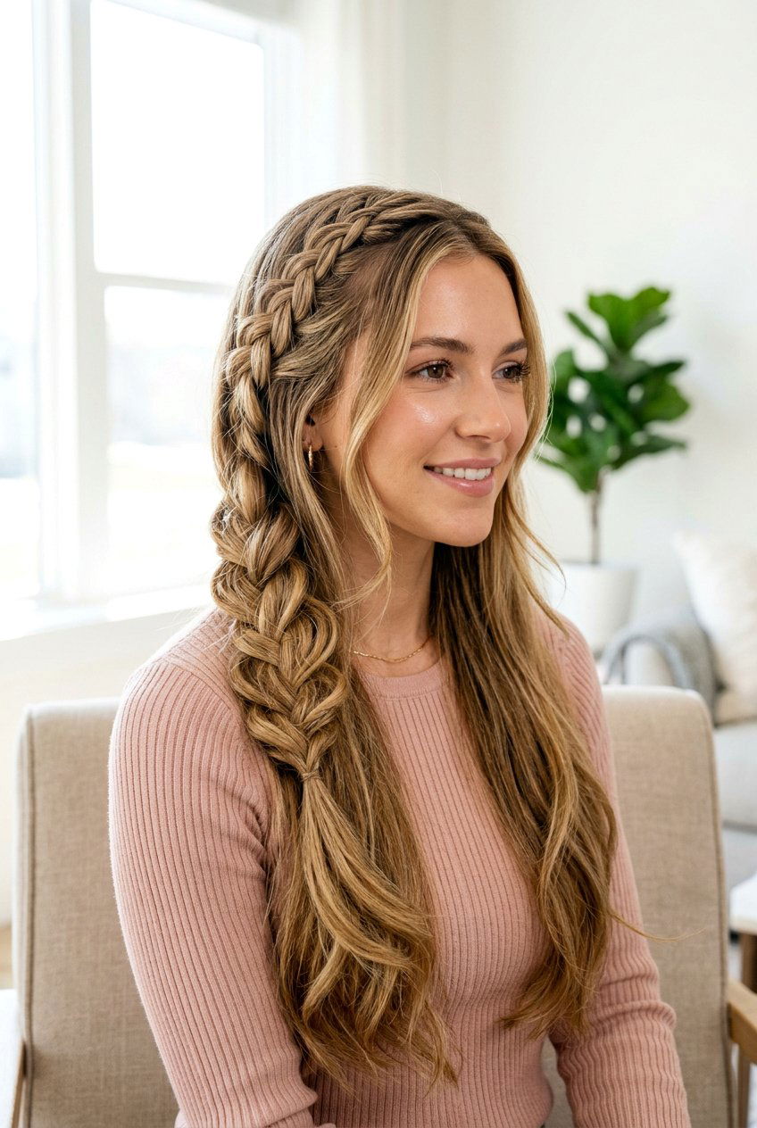 Lace Braid for Long Hair - 20 airplane braid hairstyle for long hair - 20 airplane braid hairstyle for long hair