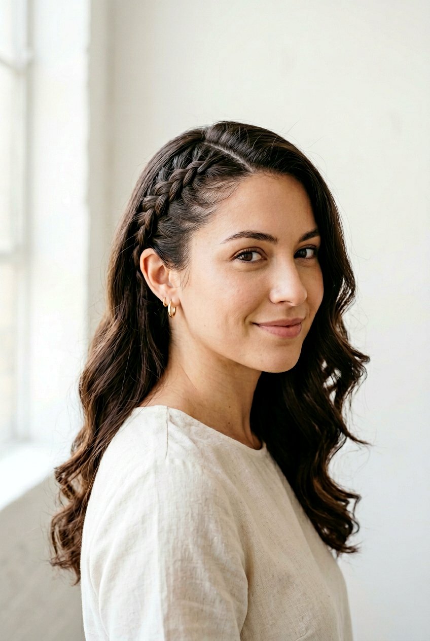 Lace Braid - 20 bedtime braid hairstyles for waves - 20 bedtime braid hairstyles for waves