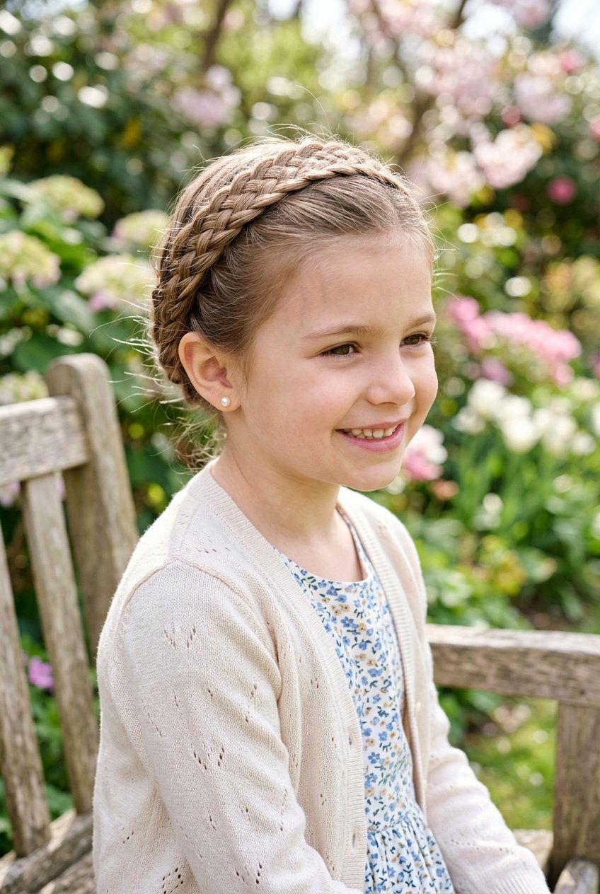 Lace Braided Crown - 20 little girls braided crown hairstyle - 20 little girls braided crown hairstyle