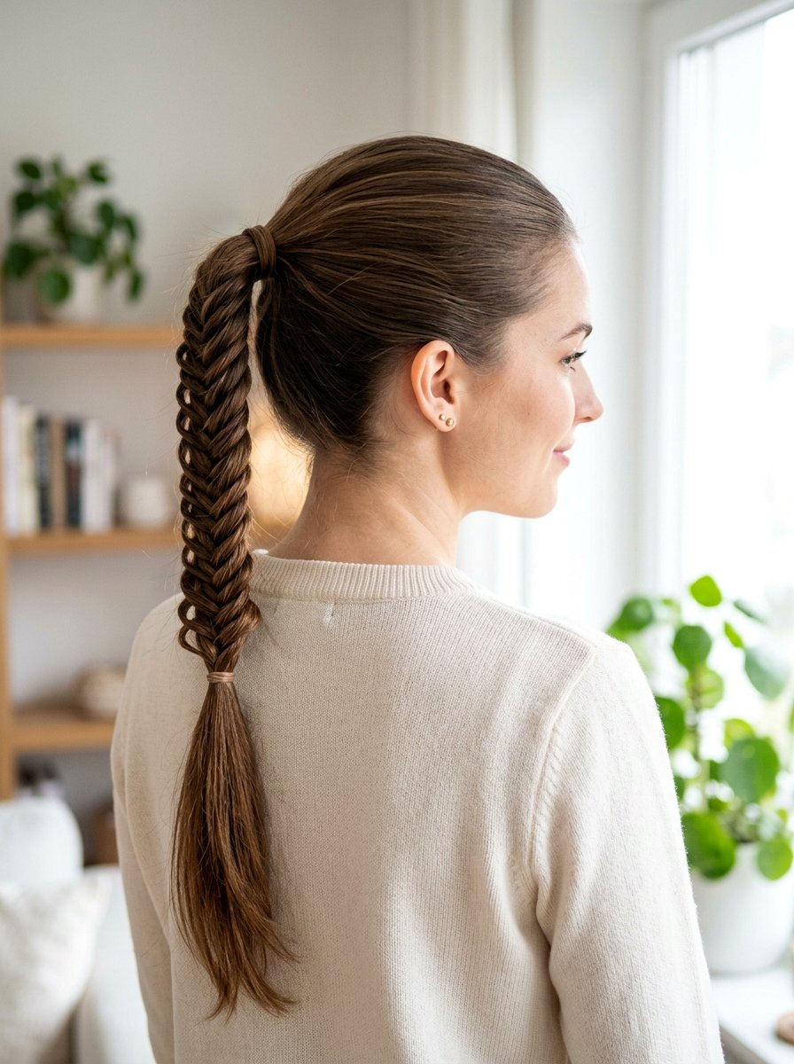 Ladder Braid Ponytail - 20 work appropriate braid hairstyle