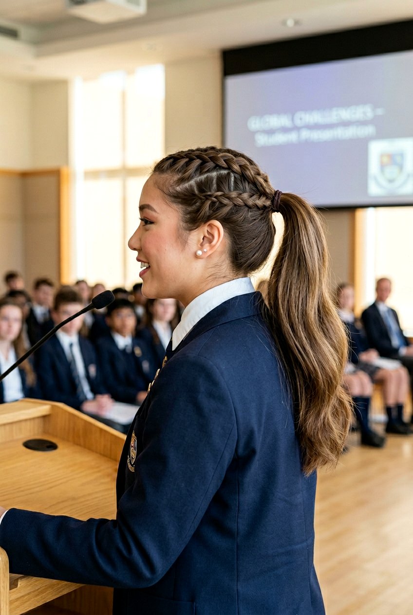 Ladder Braid Ponytail - 20 back to school braided ponytail - 20 back to school braided ponytail