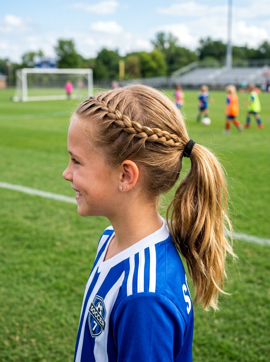 Ladder Braid Soccer Ponytail - 20 soccer braid ponytail - 20 soccer braid ponytail