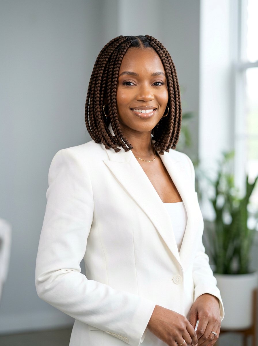 Large Knotless Braids Bob - 20 large knotless braids hairstyles - 20 large knotless braids hairstyles