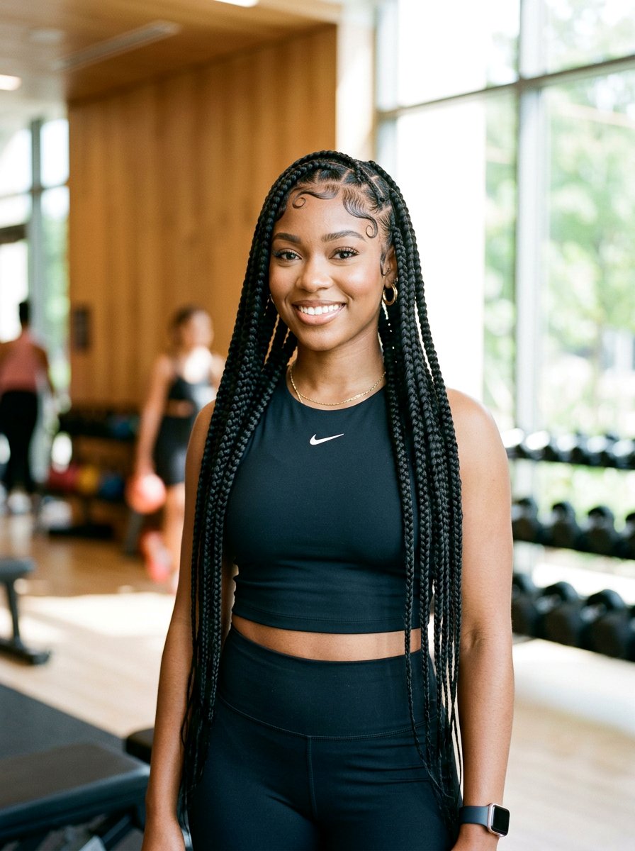 Large Knotless Braids With Baby Hair - 20 large knotless braids hairstyles - 20 large knotless braids hairstyles