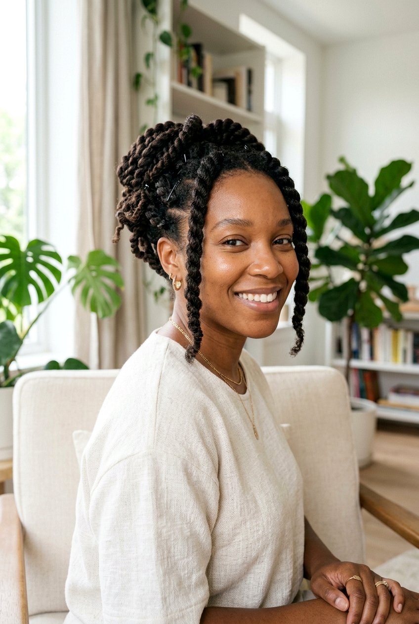 Large Two Strand Twists - 20 low tension protective hairstyles - 20 low tension protective hairstyles