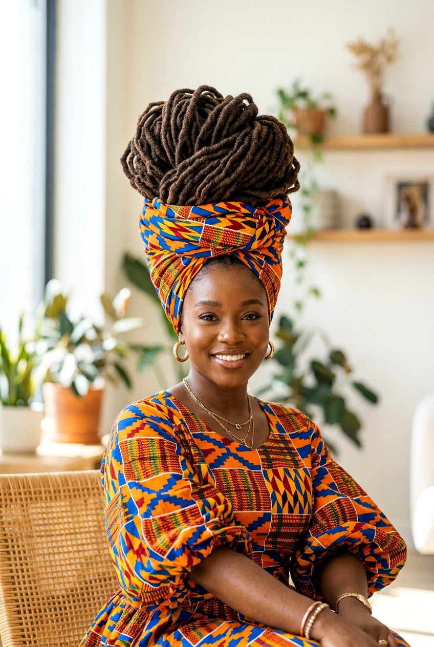 Large loc bun - 20 loc bun hairstyles - 20 loc bun hairstyles