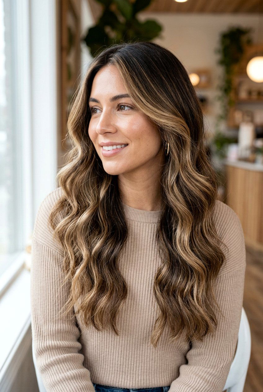 Latte Brunette Hair - 20 salon hair color ideas - 20 salon hair color ideas