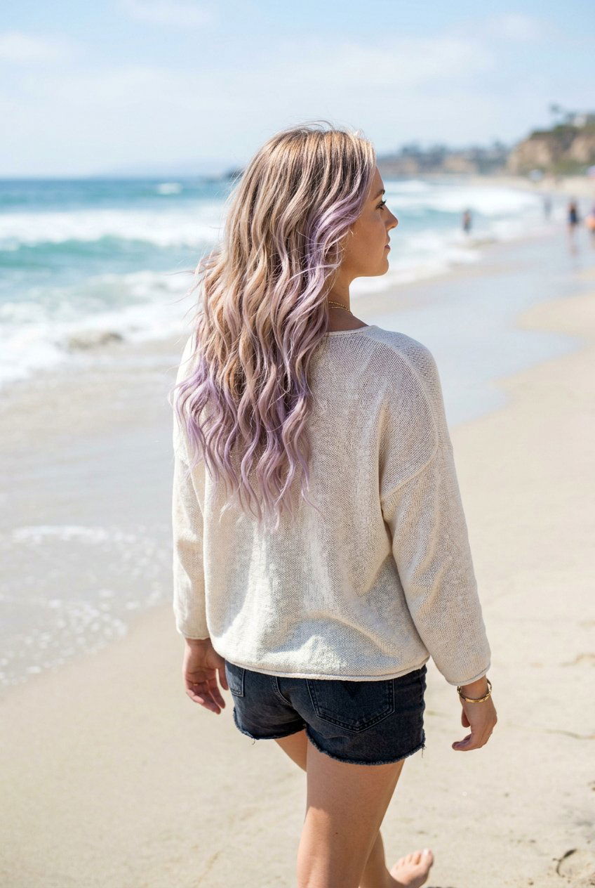 Lavender Balayage On Wavy Blonde Hair - 20 lavender balayage on blonde hair - 20 lavender balayage on blonde hair